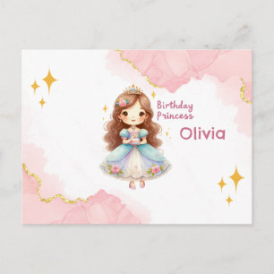Birthday Princess Delight Postcard