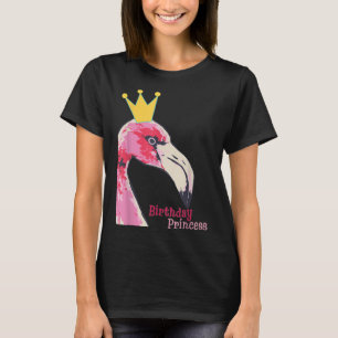 Birthday Princess Girl Flamingo   Cute Flamingo T-Shirt