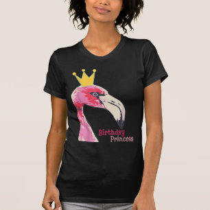 Birthday Princess Girl Flamingo Cute Flamingo T-Shirt