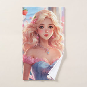 Birthday princess  hand towel