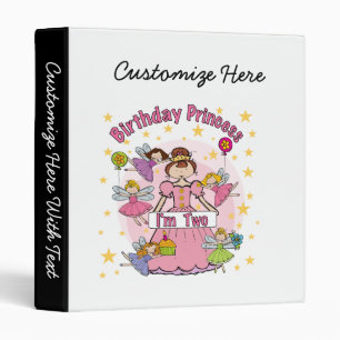 Birthday Princess I'm Two T-shirts and Gifts Binder