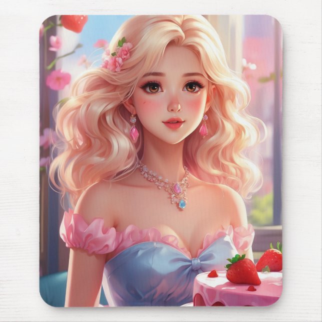 Birthday princess  mouse pad (Front)