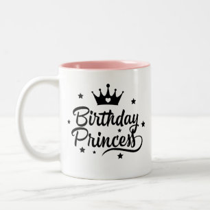 "Birthday Princess"  Two-Tone Coffee Mug