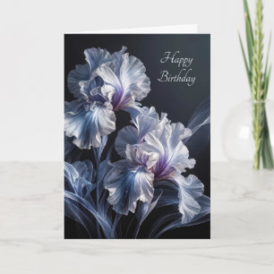 Birthday Purple Iris Card
