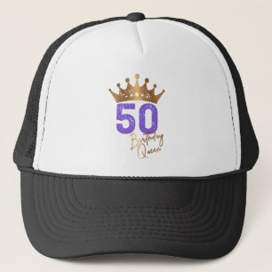 Birthday Queen 50 for 50th birthday vintage crown Trucker Hat
