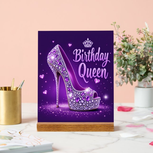 Birthday Queen  Acrylic Sign (Wedding)