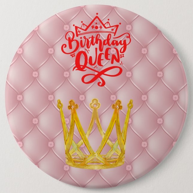Birthday Queen Button (Front)