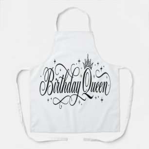 Birthday Queen Custom Matching Group Celebration Apron
