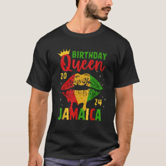 Birthday Queen Jamaica Girls Trip 2024 Party Women T-Shirt