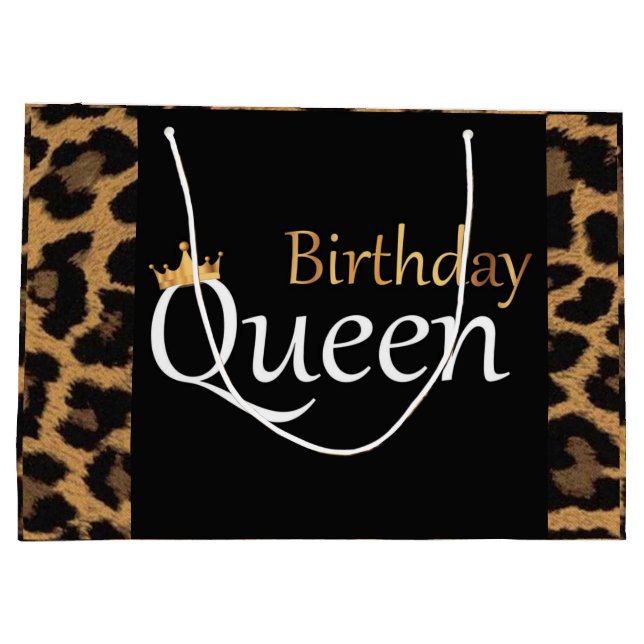 Birthday Queen Large Gift Bag (Back)