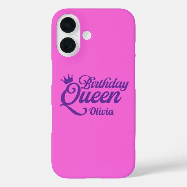 Birthday Queen Phone Case (Back)
