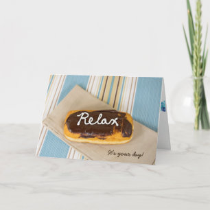 birthday-relax on doughnut card