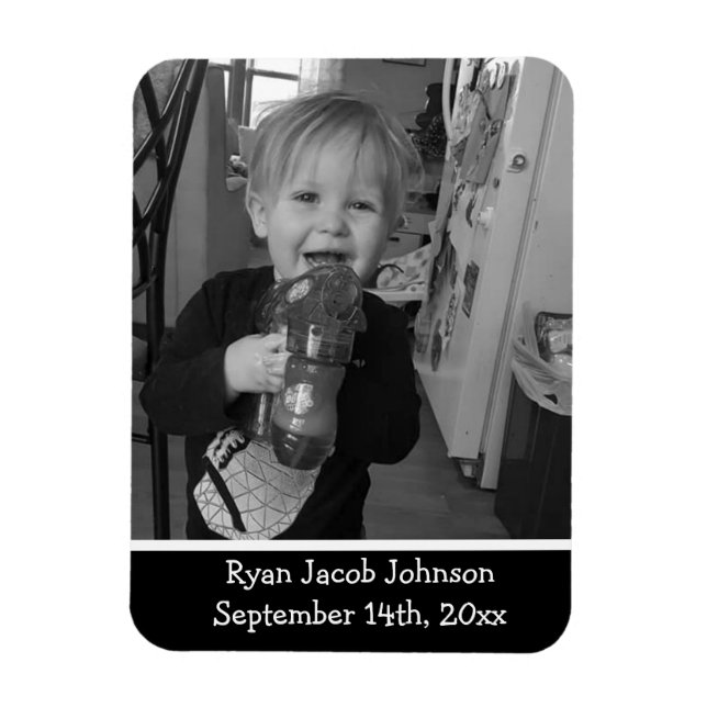 Birthday Reminder Photo Magnet (Vertical)