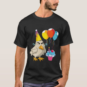 Birthday Rooster , Chicken Birthday Hat Rooster Ki T-Shirt