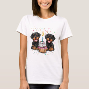 Birthday Rottweiler Dogs T-Shirt