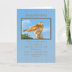Birthday,  Rough-legged Hawk Card