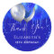 Birthday royal blue drips name thank you 