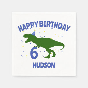 "Birthday-Saurus" Child's Dinosaur Birthday Napkin