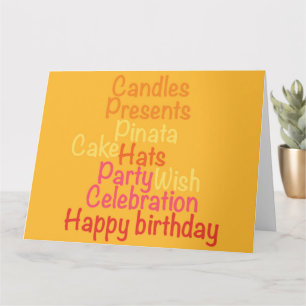 Birthday Sayings Card