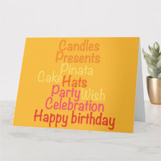 Birthday Sayings Card