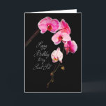 BIRTHDAY - SECRET PAL/SISTER - FUCHSIA ORCHIDS CARD<br><div class="desc">SEE SAME IMAGE FOR MANY OTHER CATEGORIES</div>