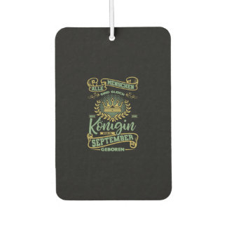 Birthday September Queen September Air Freshener