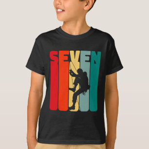 Birthday Shirt 7 Years Climbing 7th Birthday Boys