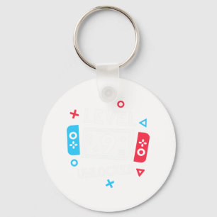 Birthday Shirt Boy Level 9 Unlocked Video Game Par Keychain