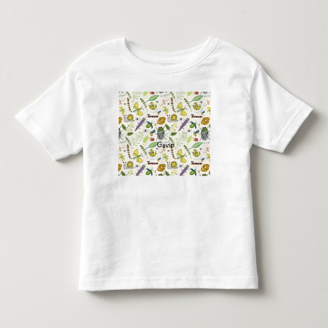 Birthday Shirt Kids Bug Theme Party (Front)