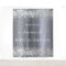 Birthday silver glitter name decoration