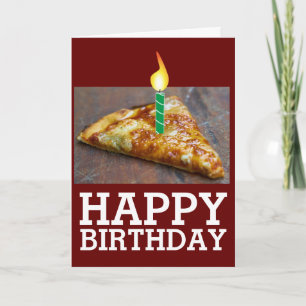 BIRTHDAY SLICE OF PIZZA WITH CANDLE CARD