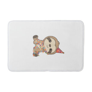 Birthday Sloth For Kids A Birthday Sloth T-Shirt Bath Mat