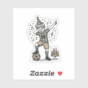 Birthday Soccer Boy Dab Vintage Engraving Shirt_1