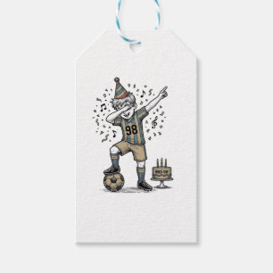 Birthday Soccer Boy Dab Vintage Engraving Shirt_1 Gift Tags
