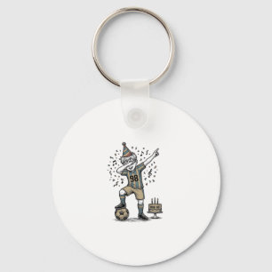 Birthday Soccer Boy Dab Vintage Engraving Shirt_1 Keychain