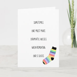 Birthday Sock Card