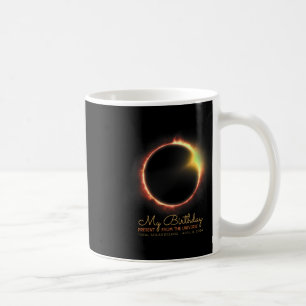 Birthday Solar Eclipse 2024 April 8 Total Eclipse Coffee Mug