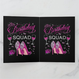 Birthday Squad Butterflies Thank You Card