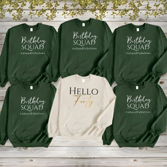 Birthday Squad Celebration Squad Long Sleeve T-Shirt (Creator Uploaded)