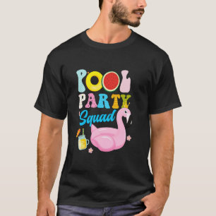 Birthday Squad Funny Summer Pool Party Beach T-Shirt