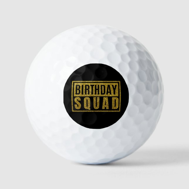 Birthday Squad   Golf Balls (Front)