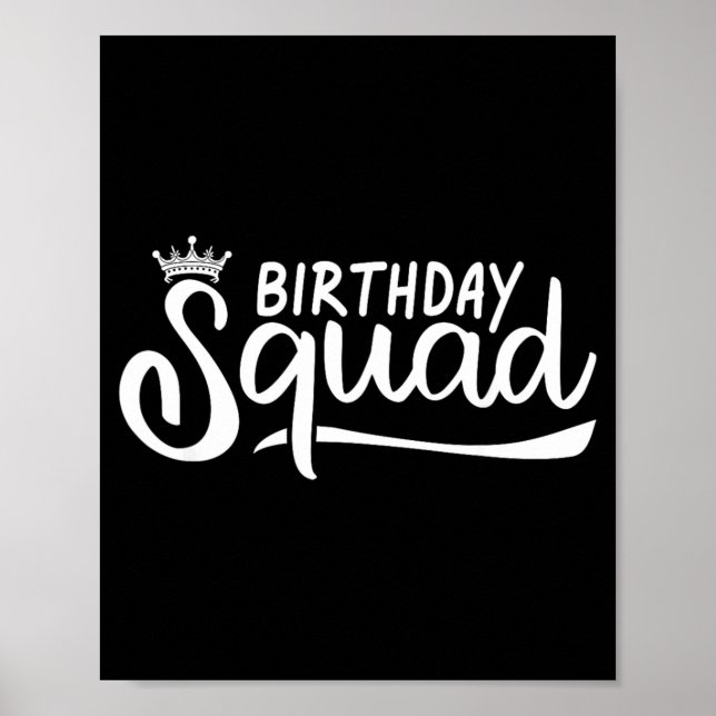 Birthday Squad Poster (Front)