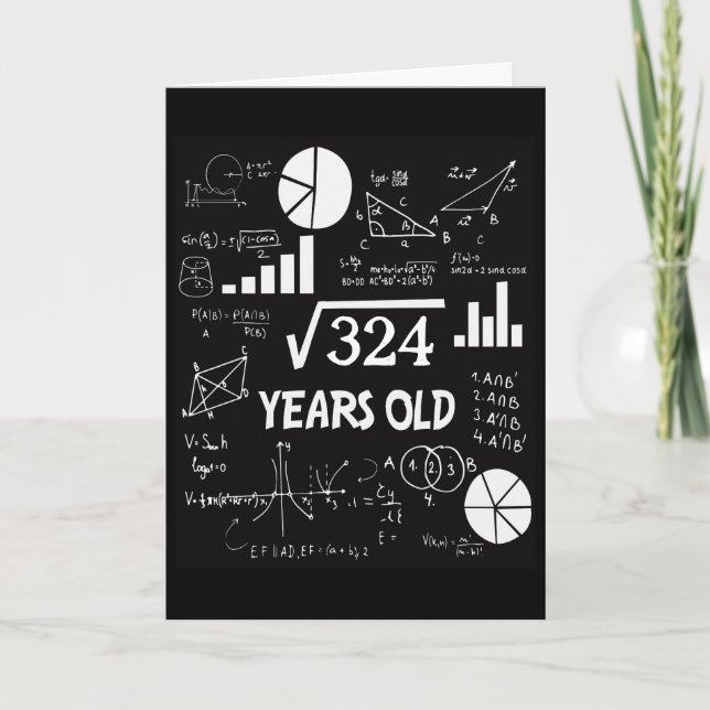 Birthday Square Root Math Teacher Queen Birthday Card (Front)