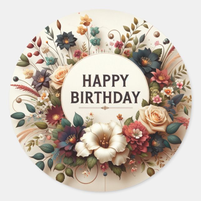 Birthday sticker (Front)