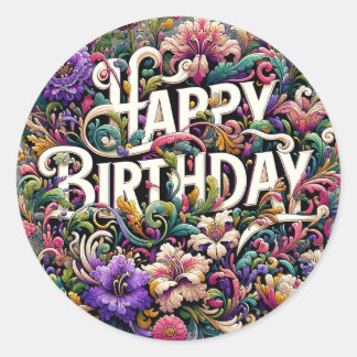 Birthday sticker