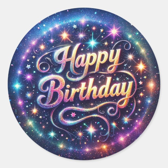 Birthday sticker (Front)