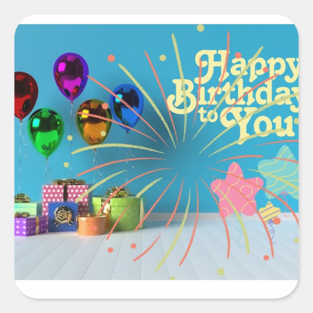 Birthday stickers  (Front)