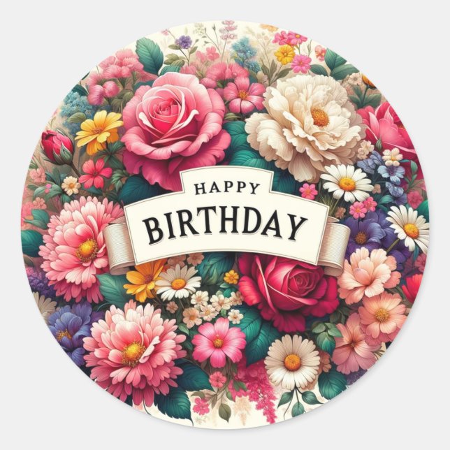 Birthday stickers (Front)