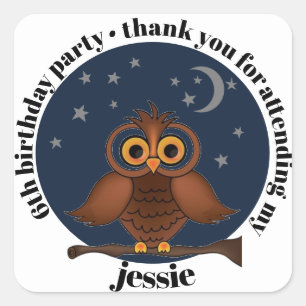 Birthday Stickers - Thank You For Attending