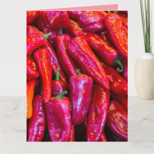 BIRTHDAY STILL HOT - HOT PEPPERS Greeting Card